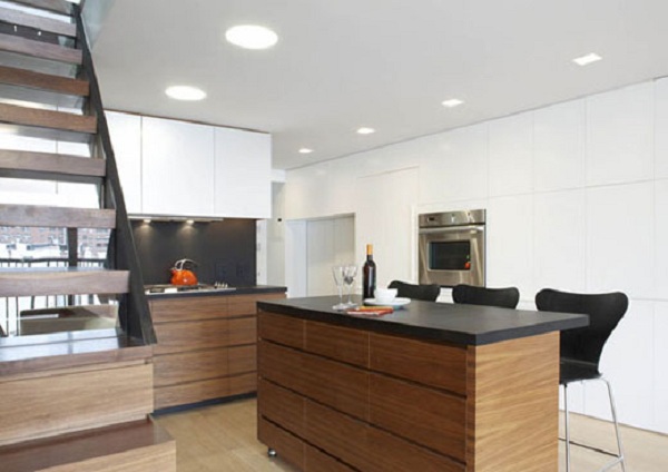 Kitchen of Duplex Apartment Interior